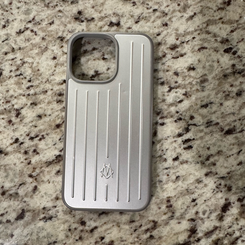 RIMOWA iPhone 15 pro max phone case with grooved design